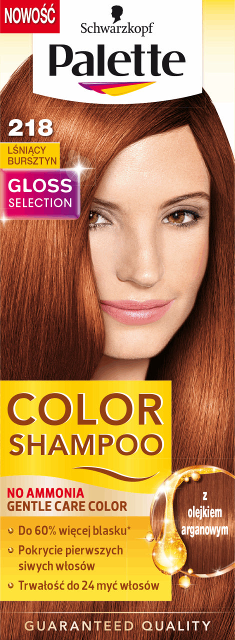 Palette Color Shampoo - ammonia-free color shampoo, no. 218 Shimmering Amber