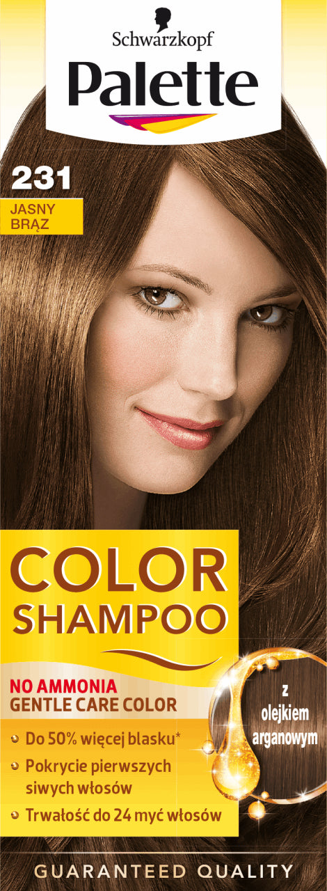 Palette Color Shampoo - ammonia-free coloring shampoo, no. 231 Light Brown