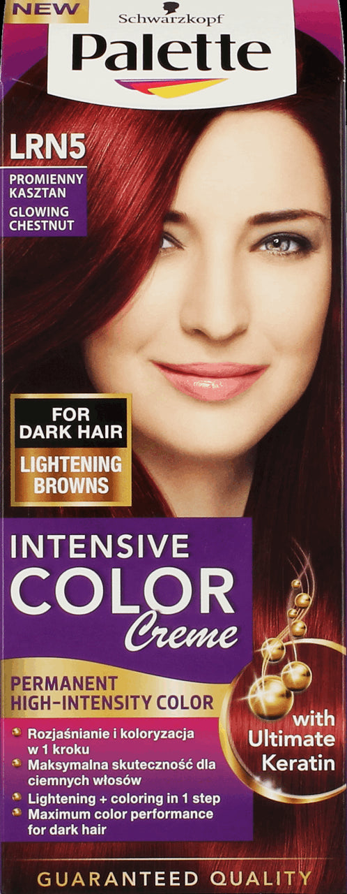 Palette Intensive Color Creme - krem koloryzujący, LRN5 Promienny Kasztan