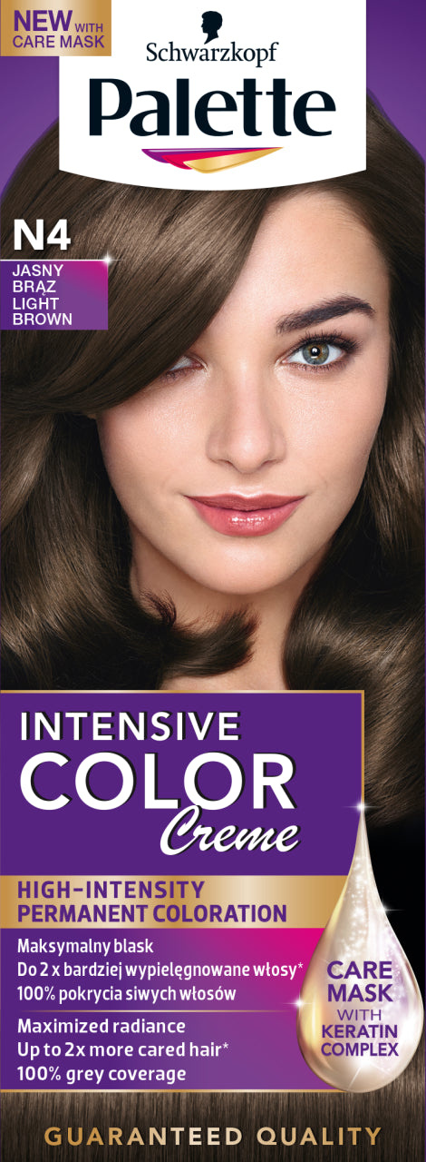Palette Intensive Color Creme - coloring cream, N4 Light Brown
