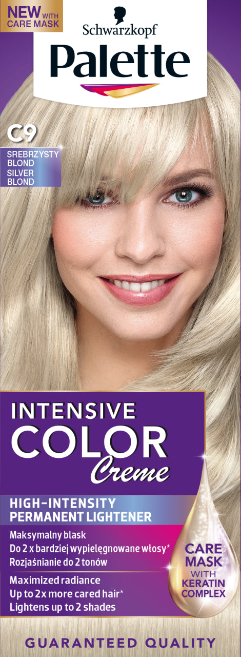 Palette Intensive Color Creme - krem koloryzujący, C9 Srebrzysty Blond