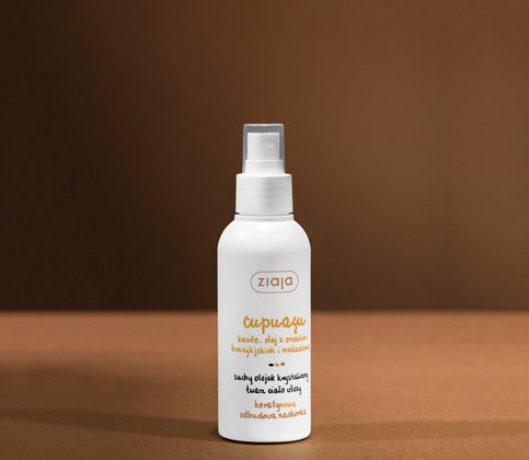 Cupuaçu - dry crystal oil face body hair, capacity 100 ml.