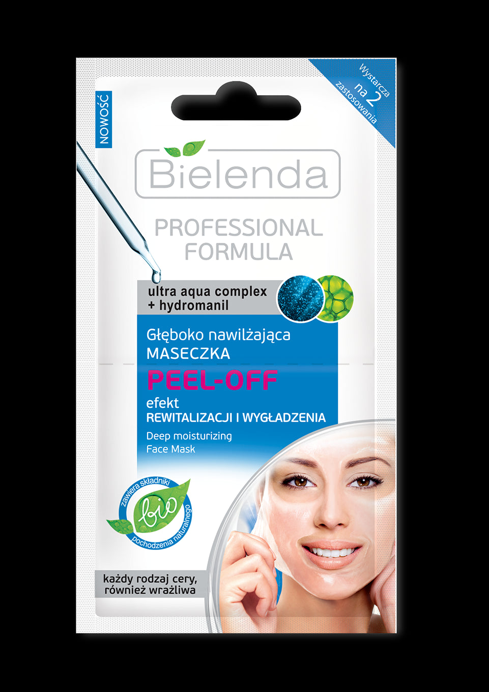 PROFESSIONAL FORMULA - głęboko nawilżająca maseczka PEEL-OFF, poj. 2 x 5 g.