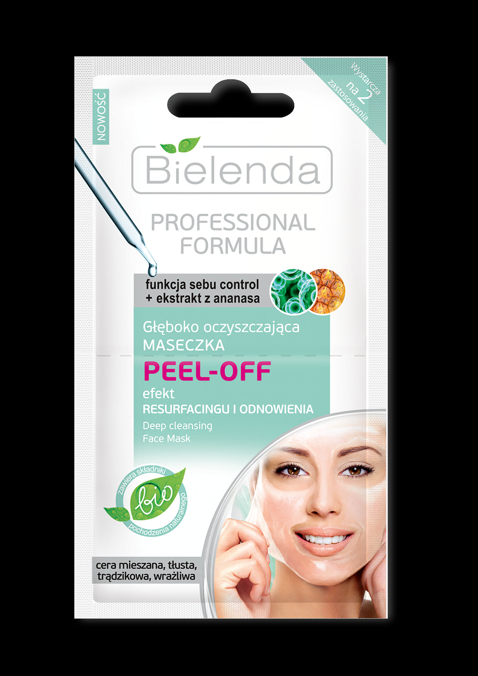 PROFESSIONAL FORMULA - głęboko oczyszczająca maseczka PEEL-OFF, poj. 2 x 5 g