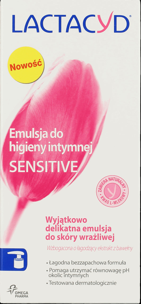 Lactacyd Sensitive - emulsion for intimate hygiene, 200 ml