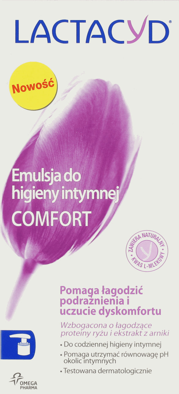 Lactacyd Comfort - intimate hygiene emulsion, 200 ml capacity