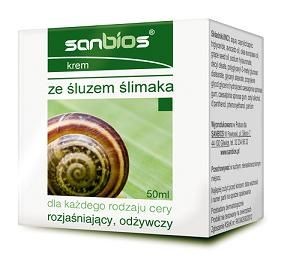 Sanbios - krem ze śluzem ślimaka na dzień i na noc, poj. 50 ml.
