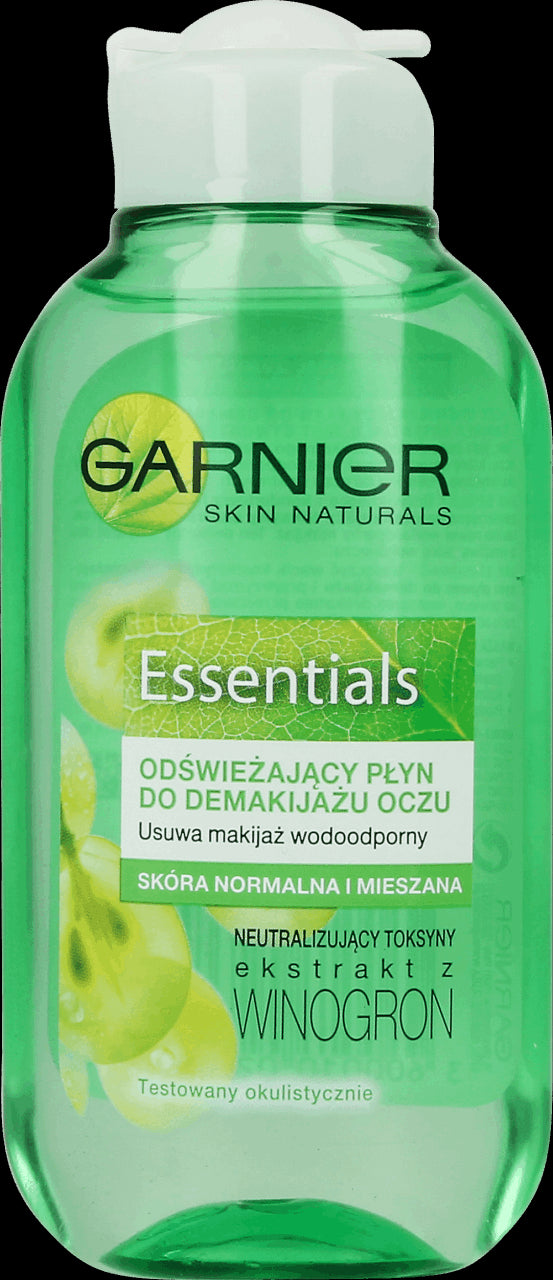 Essentials - odświeżający płyn do demakijażu oczu, skóra normalna i mieszana, poj. 125 ml.