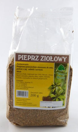 Herbal pepper, 200 g capacity.