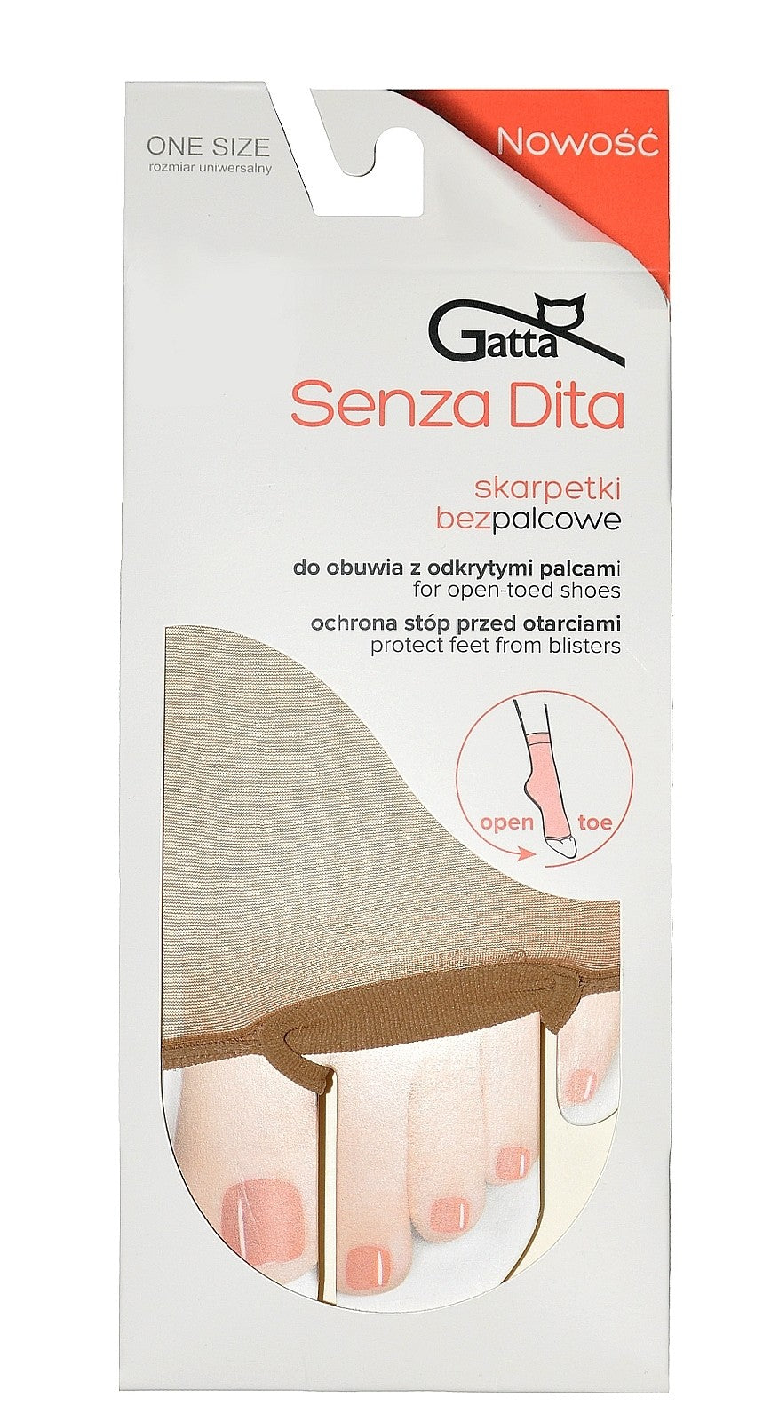 Senza Dita - skarpetki bezpalcowe do sandałów