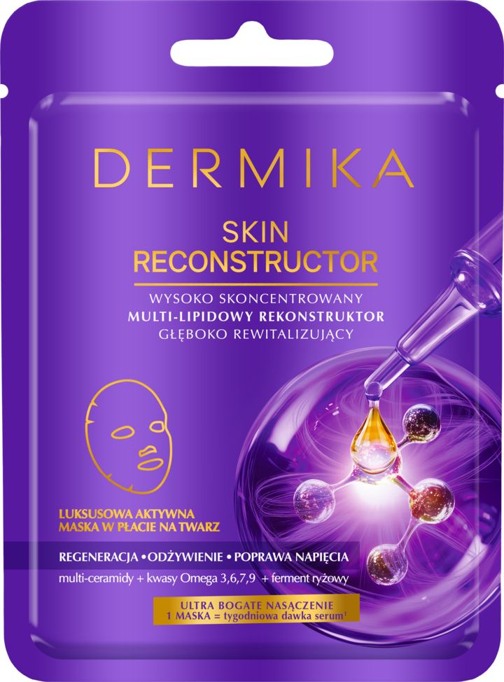 Dermika Skin Reconstructor - Multi-Lipid Reconstructing Sheet Face Mask, 1 pc.