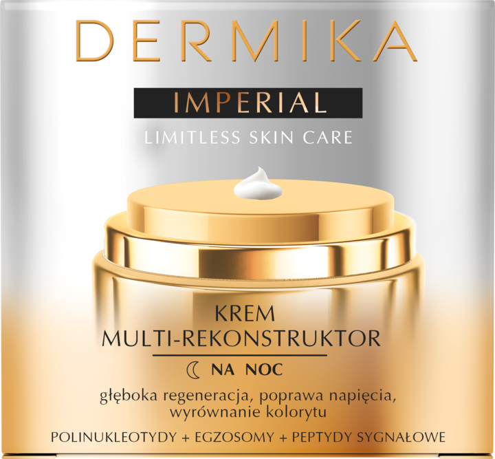 Dermika Imperial – Multi-Reconstructor Night Cream, Net Wt: 1.69 fl oz (50 ml)
