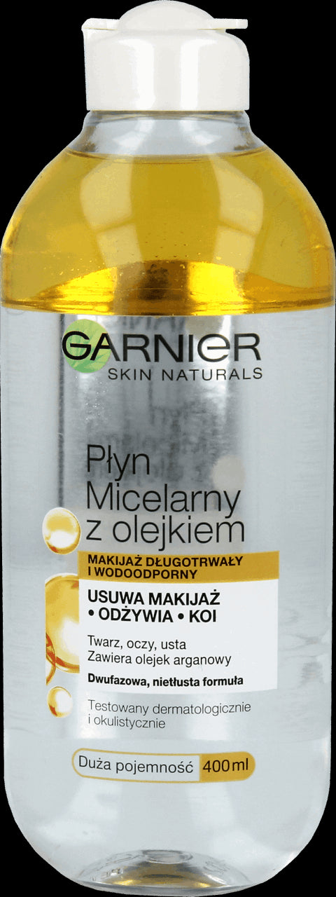 Garnier Skin Naturals - micellar lotion with argan oil, capacity 400 ml.