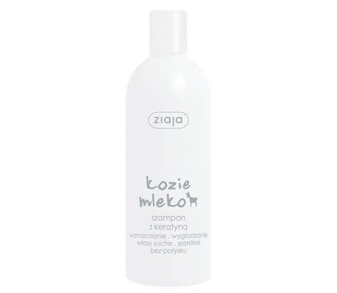Goat milk shampoo with keratin, volume 400 ml.