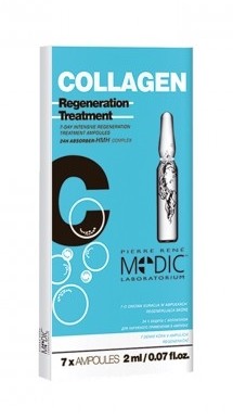 Pierre René - Collagen Regeneration Treatment - 7-o dniowa kuracja w ampułkach regenerująca skórę, poj. 7 x 2 ml.