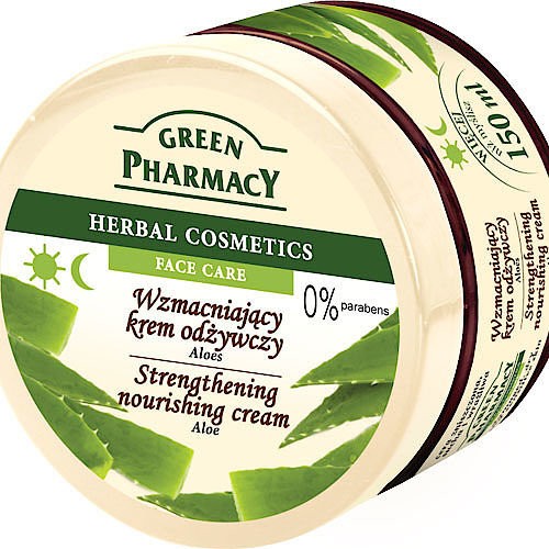 Green Pharmacy - wzmacniający krem odżywczy, aloes, poj. 150 ml