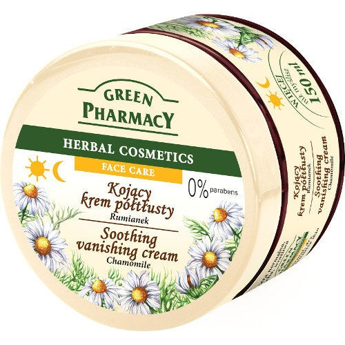 Green Pharmacy - krem do twarzy, kojący, półtłusty, rumianek, poj. 150 ml