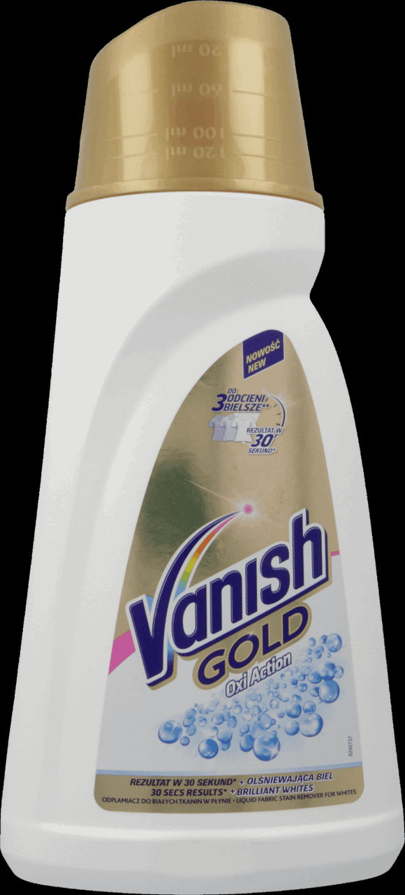Vanish Gold - odplamiacz do białych tkanin w płynie, WHITE, poj. 940 ml