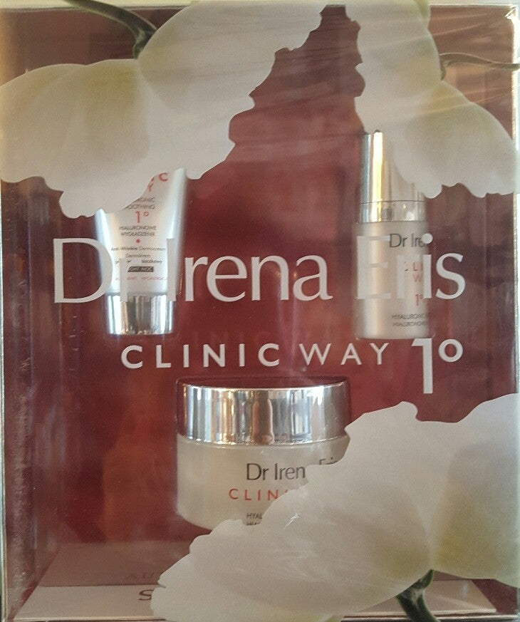Dr Irena Eris CLINIC WAY 1° - zestaw: Krem na dzień 50ml + Krem na noc 30ml + Krem pod oczy 15ml