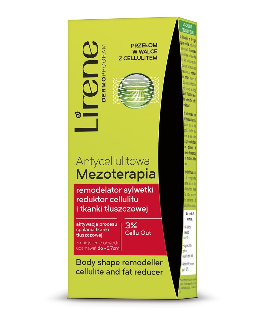 Lirene Antycellulitowa Mezoterapia - remodelator sylwetki, reduktor cellulitu i tkanki tłuszczowej, poj. 200 ml.