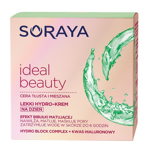 Soraya Ideal Beauty - lekki hydro-krem na dzień, cera tłusta i mieszana, poj. 50 ml