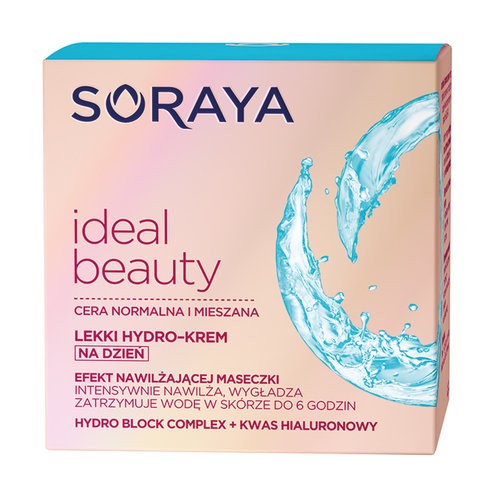 Soraya Ideal Beauty - lekki hydro-krem na dzień, cera normalna i mieszana, poj. 50 ml