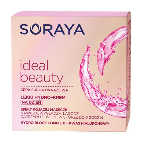 Soraya Ideal Beauty - lekki hydro-krem na dzień, cera sucha i wrażliwa, poj. 50 ml