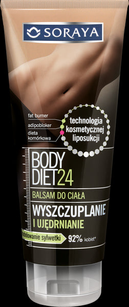 Soraya Body Diet 24 - balsam do ciała, wyszczuplanie, ujędrnianie, poj. 200 ml.