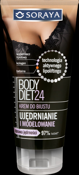 Soraya Body Diet 24 - krem do biustu, ujędrnianie i modelowanie, poj. 200 ml.