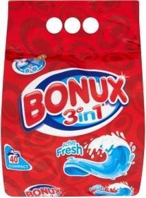Bonux 3w1 Active Fresh - proszek do prania, poj. 2,8 kg (40 prań)