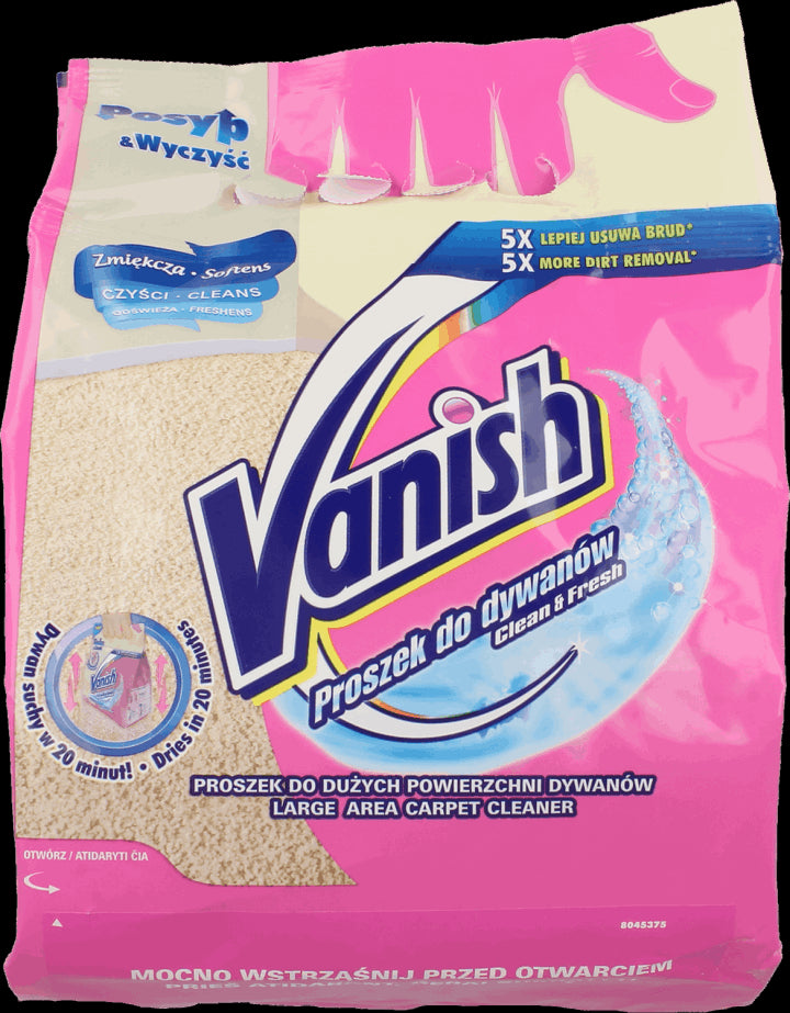 Vanish Clean & Fresh - Powder for washing carpets and upholstery, capacity 650g
