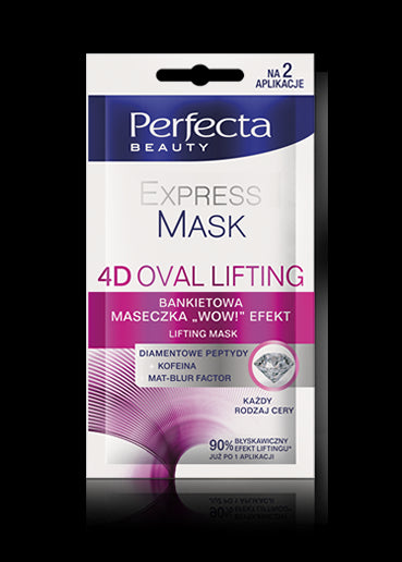 Perfecta Beauty EXPRESS MASK - bankietowa MASECZKA „WOW!” Efekt, poj. 10 ml.