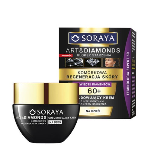 Soraya Art & Diamonds - krem odbudowujący na dzień 60+, poj. 50 ml