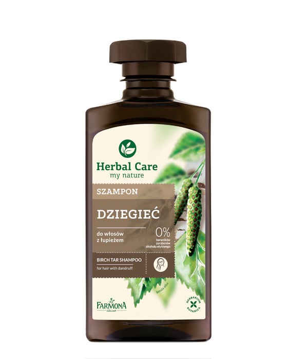 Herbal Care - tar shampoo, 330 ml capacity
