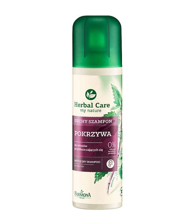 Herbal Care - suchy szampon pokrzywa do włosów przetłuszczających się, poj. 150 ml