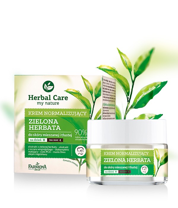 Herbal Care - Normalizing Cream GREEN TEA, size 50 ml