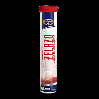 Kruger Iron - black currant flavored effervescent tablets, 20 pcs.