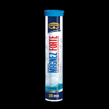 Kruger Magnez Forte - tabletki musujące o smaku cytrynowym, 20 szt.