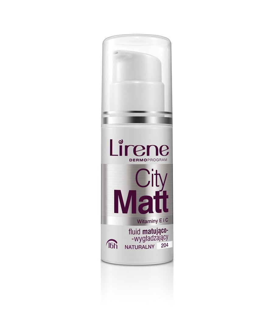 Lirene City Matt - fluid matująco-wygładzający - naturalny 204, poj. 30 ml