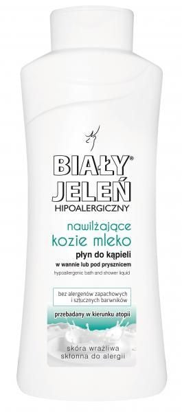Hypoallergenic bath foam BIAŁY JELEŃ with goat milk, 750 ml capacity