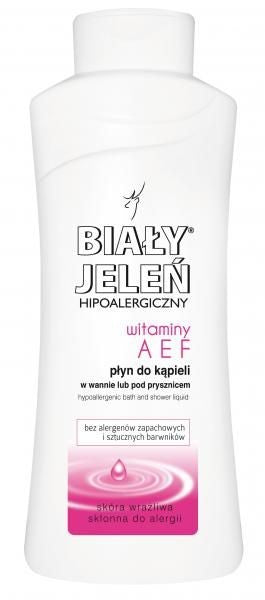 Hypoallergenic bath foam BIAŁY JELEŃ with AEF vitamins and panthenol, 750 ml