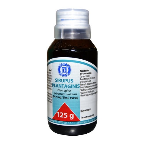 Sirupus Plantaginis, syrop, poj. 125 g