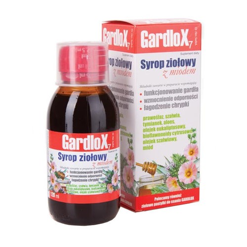 Gardlox 7 - herbal syrup with honey, 120 ml capacity