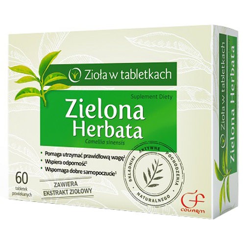 Green tea film-coated tablets, 60 pcs.