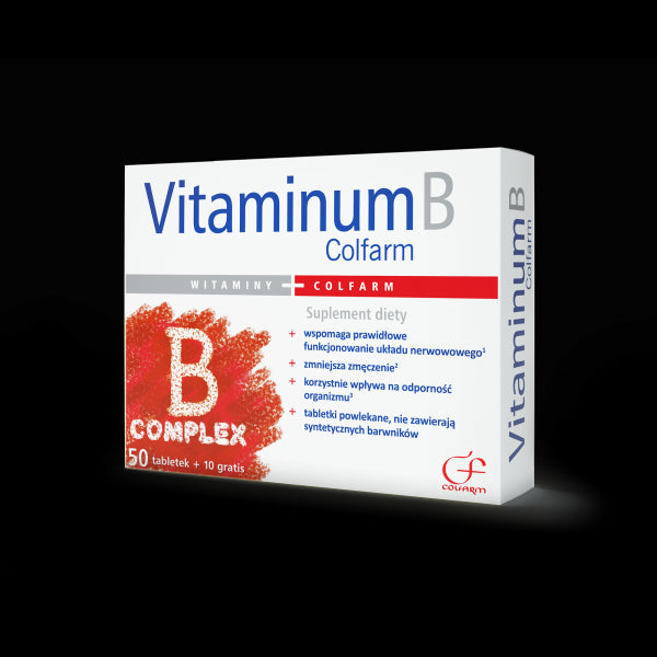 Vitaminum B Complex - tablets, 60 pcs (50 pcs+10 pcs)