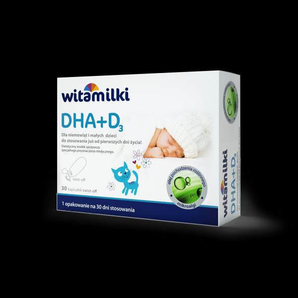 Witamilki - DHA + D3, kapsułki twist-off, 30 szt