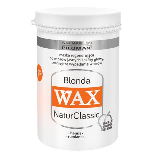 WAX Blonda Natur Classic - maska regenerująca do włosów jasnych i skóry głowy, poj. 480 ml