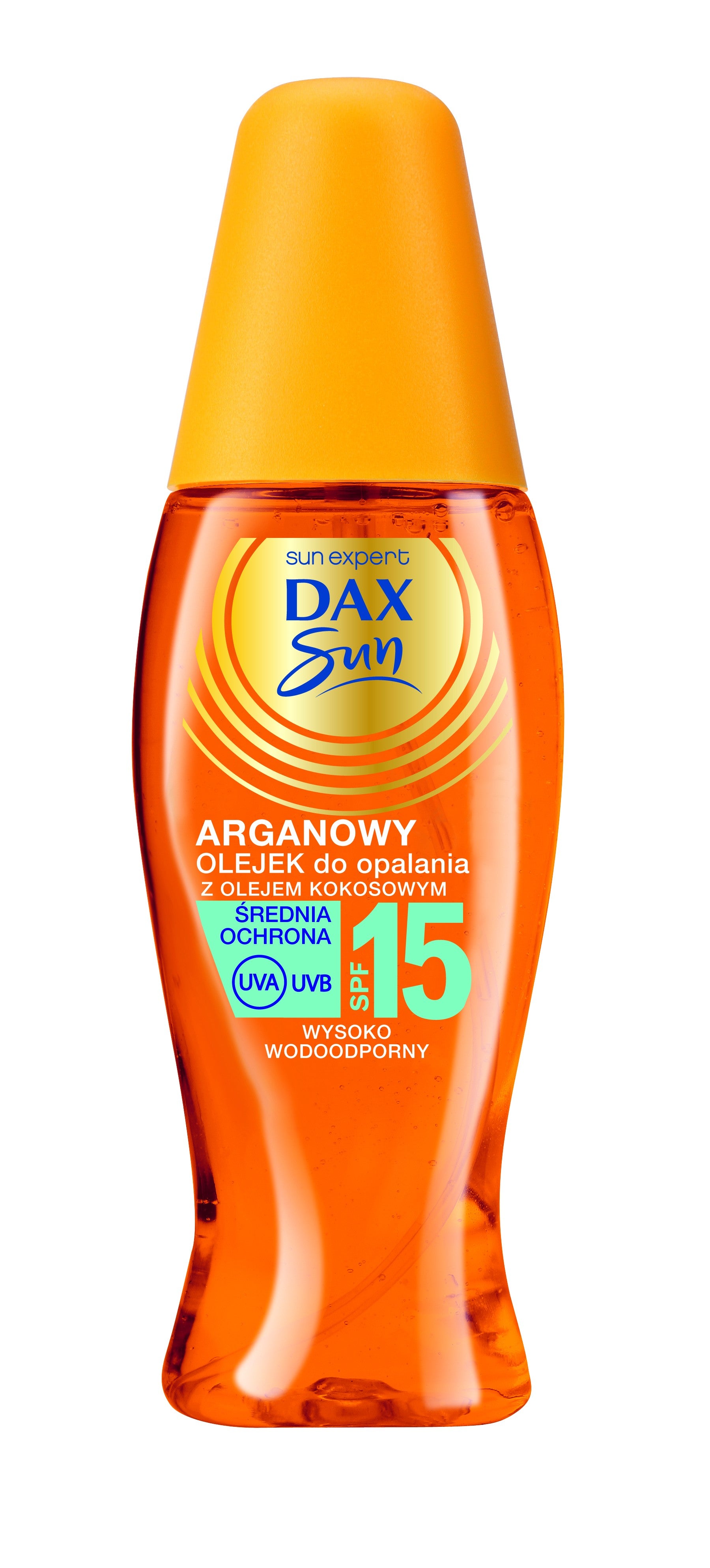Dax Sun - arganowy olejek do opalania z olejem kokosowym spray SPF15, poj. 150 ml