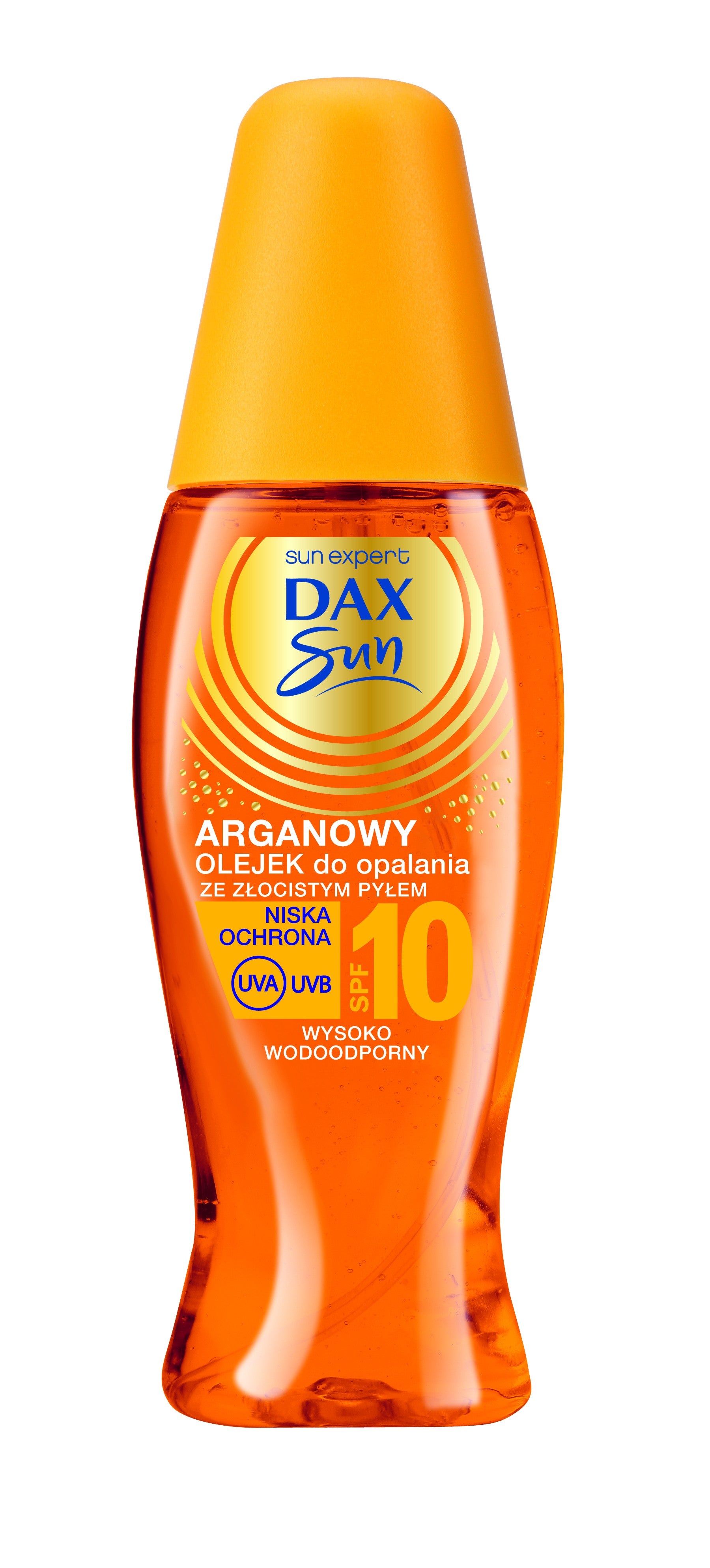 Dax Sun - olejek arganowy ze złocistym pyłem, spray, SPF10, poj. 150 ml
