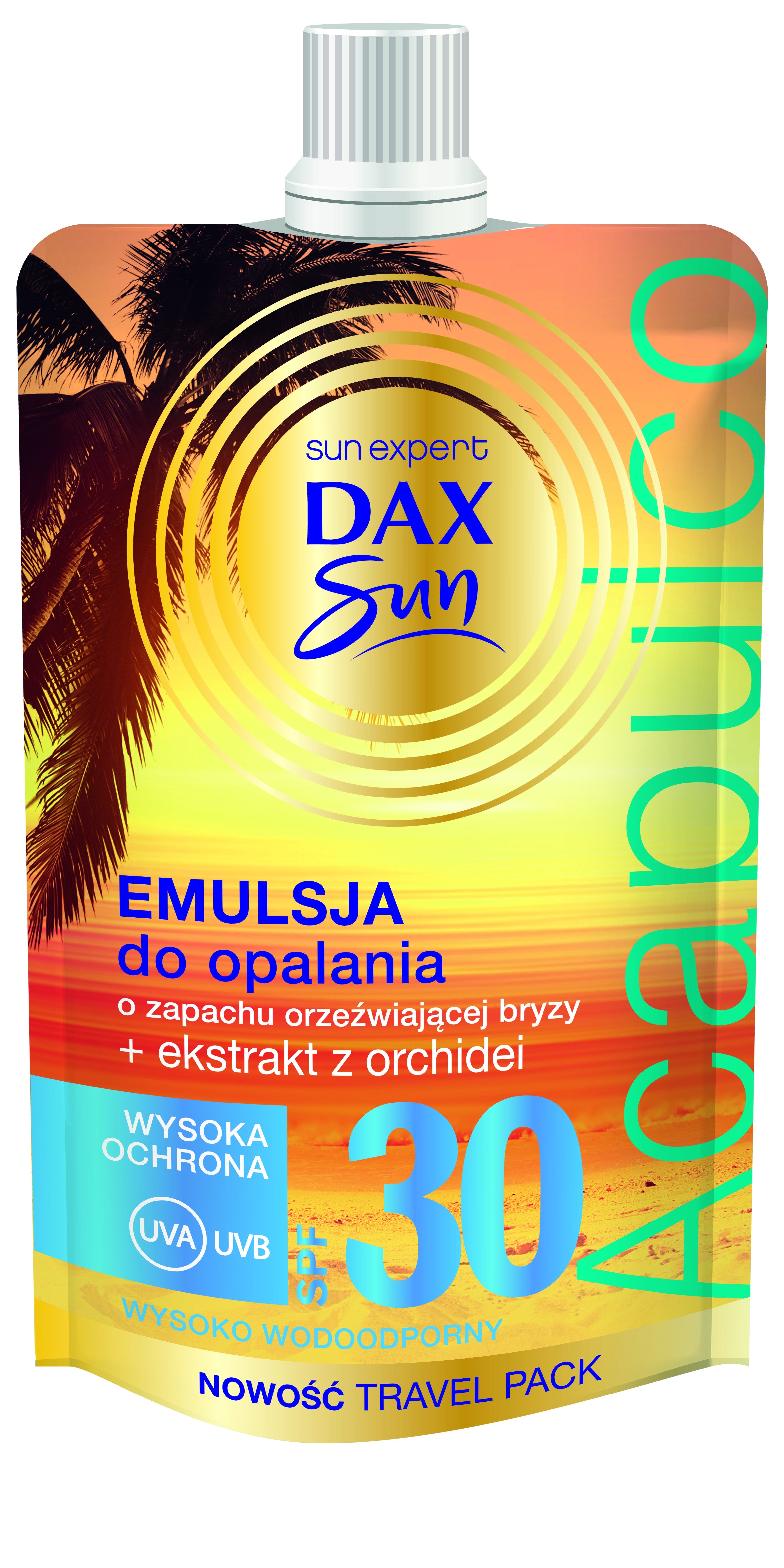 Dax Sun - emulsja do opalania o zapachu orzeźwiającej bryzy SPF 30 ACAPULCO, poj. 50 ml